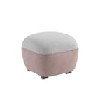 Micuna - Pouf pour fauteuil d allaitement Rocking Chair Moom - Rose Tierra/Gris Clair