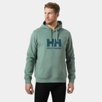 Helly Hansen Herre HH Logo Myk Bomull Hettegenser Grønn S