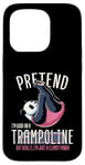 Coque pour iPhone 15 Pro Trampoline Gymnastique Panda Trampolining Gymnaste