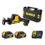 DCS369M2T-QW Scie sabre xr 18V 2 x 4.0 Ah batteries + chargeur en coffret - Dewalt