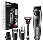 Braun Beard Trimmer Series 5 & Hair Clippers with Gillette Fusion5 ProGlide Razo