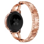 Hama Fit Watch 4900 Smalt länkarmband med glittrande stenar, roséguld