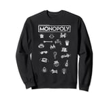 Monopoly Classic Game Piece Icons & Logo Sweatshirt