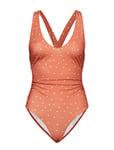 Camilla Pihl Joy Baddräkt Badkläder Orange [Color: TERRACOTTA DOTS ][Sex: Women ][Sizes: XS ]