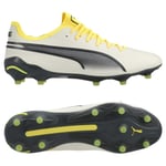 PUMA King Ultimate FG/AG Voltage - Alpine Snow/Grå/Yellow Blaze Dam, storlek 37½