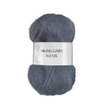 Viking Garn Kid-Silk 323 MÃ¸rkegrÃ¥ BlÃ¥