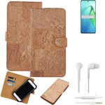 FOR Oppo Reno8 Pro+ SMARTPHONE CASE COVER WALLETCASE CORK