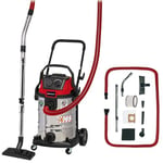 Einhell Wet and Dry Vacuum Cleaner | 1500W, 30L Stainless Steel Cylinder, Power Take Off | TE-VC 2230 SACL Wet Dry Vacuum Cleaner with Blow Function for Car, Garage, Workshop or Home