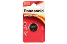 Panasonic Coin Cell Battery CR2016 3v 12 x 1 Cards - Connect 30661 New