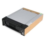 StarTech Black Aluminum 5.25in Rugged SATA Hard Drive Mobile Rack Drawer - bevegelig lagerrack