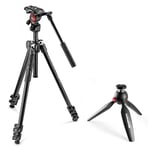 MANFROTTO Tripod Video Kit w. Table Tripod 290 + MVH400AH + Pixi