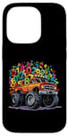 Coque pour iPhone 14 Pro Monster Truck Numbers Love Maths Day