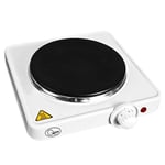 Electric Single Hob Hot Plate Portable 5 Temperature Settings Cooking 1500W