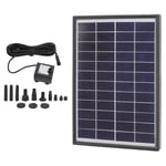 Pompe de fontaine solaire 12V 6W, filtre Anti-colmatage ABS, nettoyage facile, pompe &agrave; eau &agrave; &eacute;nergie solaire pour d&eacute;corations flottantes