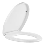 Heavy Duty Quick Release Toilet Seat with Adjustable Hinges Soft Silent Closure