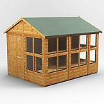 Power Garden Shed 108PAPS Golden Brown 10x8