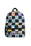 Pokemon Kids Check Backpack School Bag Zip Top Handle Adjustable Straps