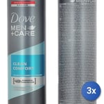 3x Dove Deodorant Spray 250 Ml Men Clean Comfort