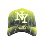 Casquette Enfant Jaune Fluo et Noire Eclyr Fashion NY Baseball de 7a 12 ans-Tai