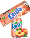 12 st Fanta Peach 355 ml - Hel låda (USA Import)