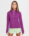 Nike Pro Girls' Dri-FIT Long-Sleeve 1/2-Zip Top