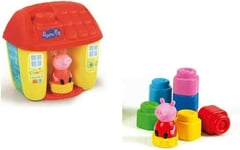 Clementoni 17346, Peppa Pig Basket and blocks, soft blocks for toddlers, ages 6 
