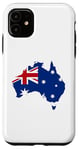 iPhone 11 Australia Down Under Classic Australian Flag Map Gift Case