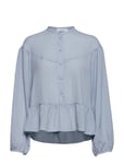 Samsøe Rhonda Blouse 11156 Blus Långärmad Blå [Color: ZEN BLUE ][Sex: Women ][Sizes: XL ]