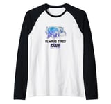 Disney Winnie The Pooh Eeyore Airbrush Always Tired Club Raglan Baseball Tee