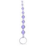 Lovehoney Purple Anal Beads with Finger Loop - Beginner Friendly - 8 inch