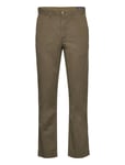 Straight Fit Linen-Cotton Pant Bottoms Trousers Chinos Khaki Green Polo Ralph Lauren