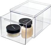 The Home Edit by iDesign Clear Recycled Plastic Deep Organiser Bin with Pull Ou