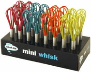 Chef Aid Mini Hand Balloon Stainless Steel Whisks For Blending Assorted Colours