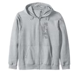 LOVE U's LONG TIME - Colchester Life Long Fan Funny Graphic Zip Hoodie