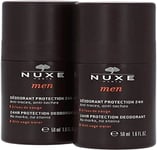 Nuxe Men by Nuxe 24hr Protection Roll On Deodorant Duo 2 x 50ml