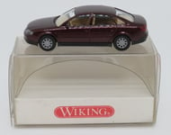 MICRO WIKING HO 1/87 AUDI A6 ROUGE BORDEAUX IN BOX #1240322