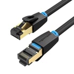 Cable Ethernet CAT 8, 2 m Câble Réseau RJ45 Rond 40Gbps 2000Mhz High Speed SFTP Gigabit Lan Compatible avec Xbox series X/S PS5 PS4 PC