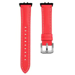 BK Nahkainen kellon ranneke Samsung Galaxy Fit 3 - Crimson