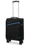 Pierre Cardin Caspienne 55cm Softside Carry-On Suitcase Black