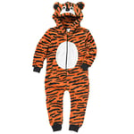 World Book Day Tiger 1onesie Onezi Fleece Hooded Novelty Character Jumpsuit