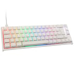 Ducky One 2 SF Clavier Gamer Mecanique Mini, Clavier RGB avec Cherry MX Blue, 65% Keyboard Gaming, Clavier Rétroéclairé, Double Shot PBT Touches Clavier, Clavier Blanc Gamer