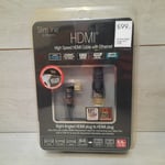 Peerless - Premium High Speed HDMI Cable With Ethernet 5m Right Angled Brand New