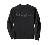 Dawlat Filastin Love Palestinian Flag Heart on Palestine Sweatshirt