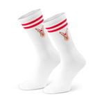 Chaussettes amusantes avec motifs de Noël pour hommes et femmes, chaussettes de Noël, chaussettes colorées pour hommes et femmes, chaussettes en coton I EU 41-43/44-46/35-37/38-40