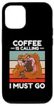 iPhone 12/12 Pro Vintage Sloth Coffee Is Calling I Must Go Coffee Lover Case