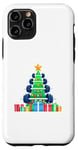 Coque pour iPhone 11 Pro Christmas Tree Haltère Poids Haltérophile Gymnase