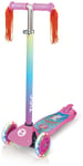 Zinc Safari Unicorn Light Up 3 Wheel Scooter