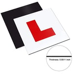 Onarway Fully Magnetic Car L-Plates Red L Plate 2 Pack for Car Magnetic Extra Thick Strong Learner Plates, No Melting No Blow off Easy to Move without Scratching Painting off