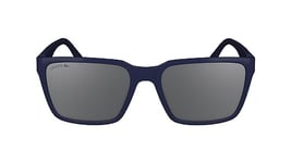 Lacoste Men's Sunglasses L6011S - Blue with Solid Grey Mirror Lens