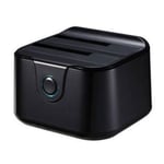 Tooq TQDS-802B Double Bay Docking Station HDD Noir